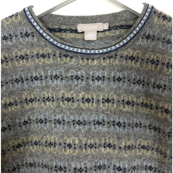 J. Crew Fair Isle Lambswool Crewneck Sweater - Picture 2 of 5